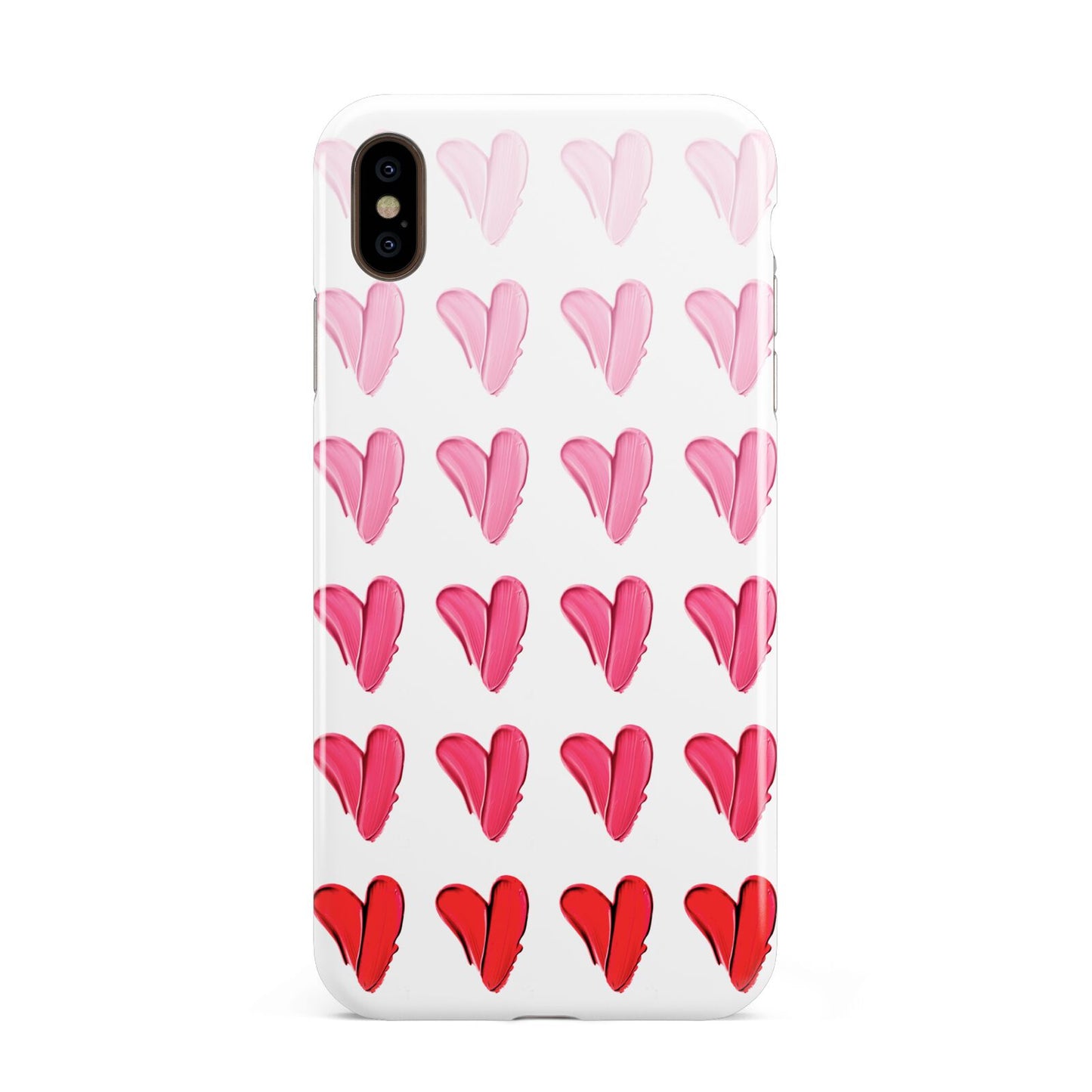 Brushstroke Heart Apple iPhone Xs Max 3D Tough Case