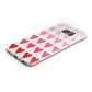 Brushstroke Heart Protective Samsung Galaxy Case Angled Image