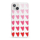 Brushstroke Heart iPhone 13 Clear Bumper Case