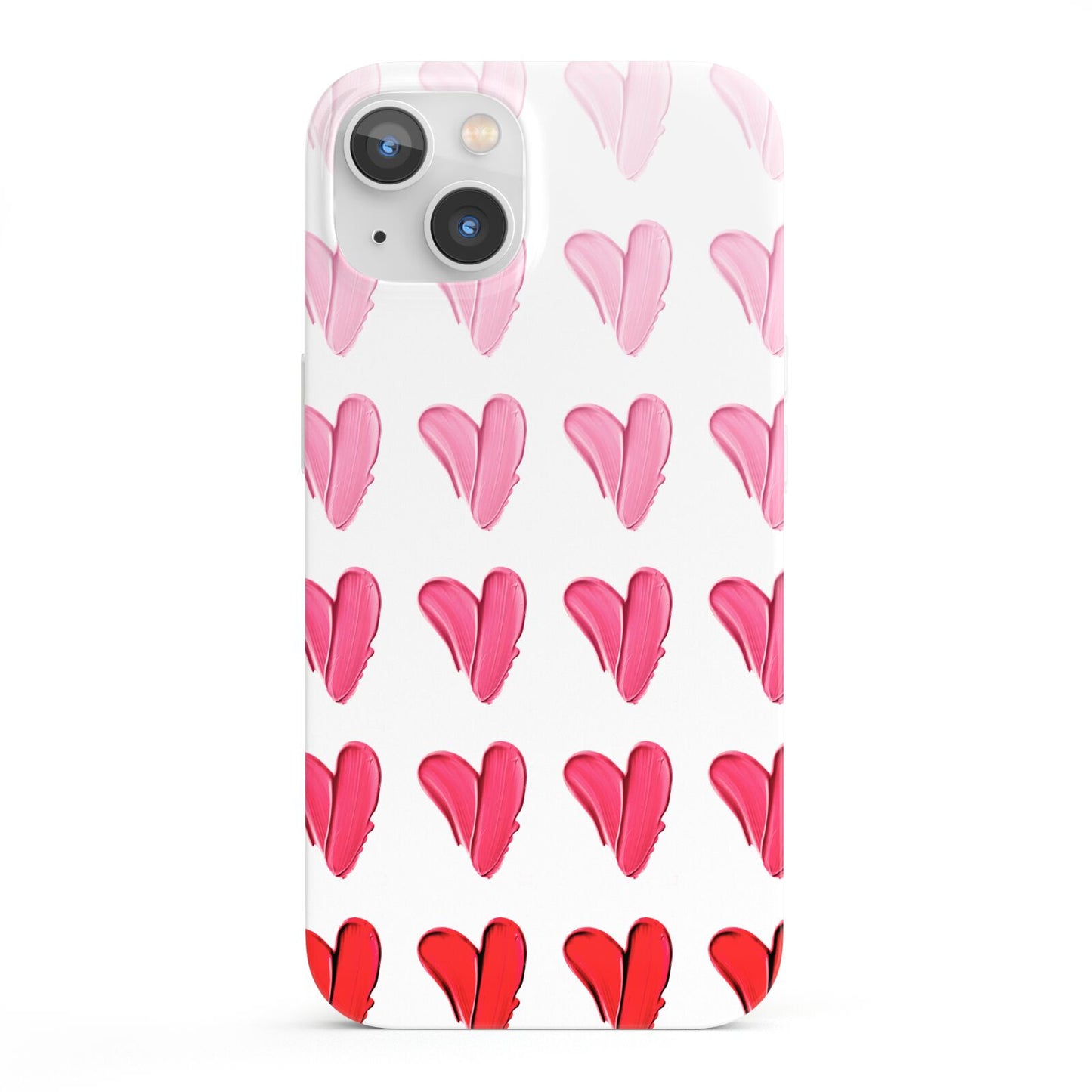 Brushstroke Heart iPhone 13 Full Wrap 3D Snap Case
