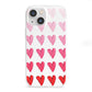 Brushstroke Heart iPhone 13 Mini Clear Bumper Case