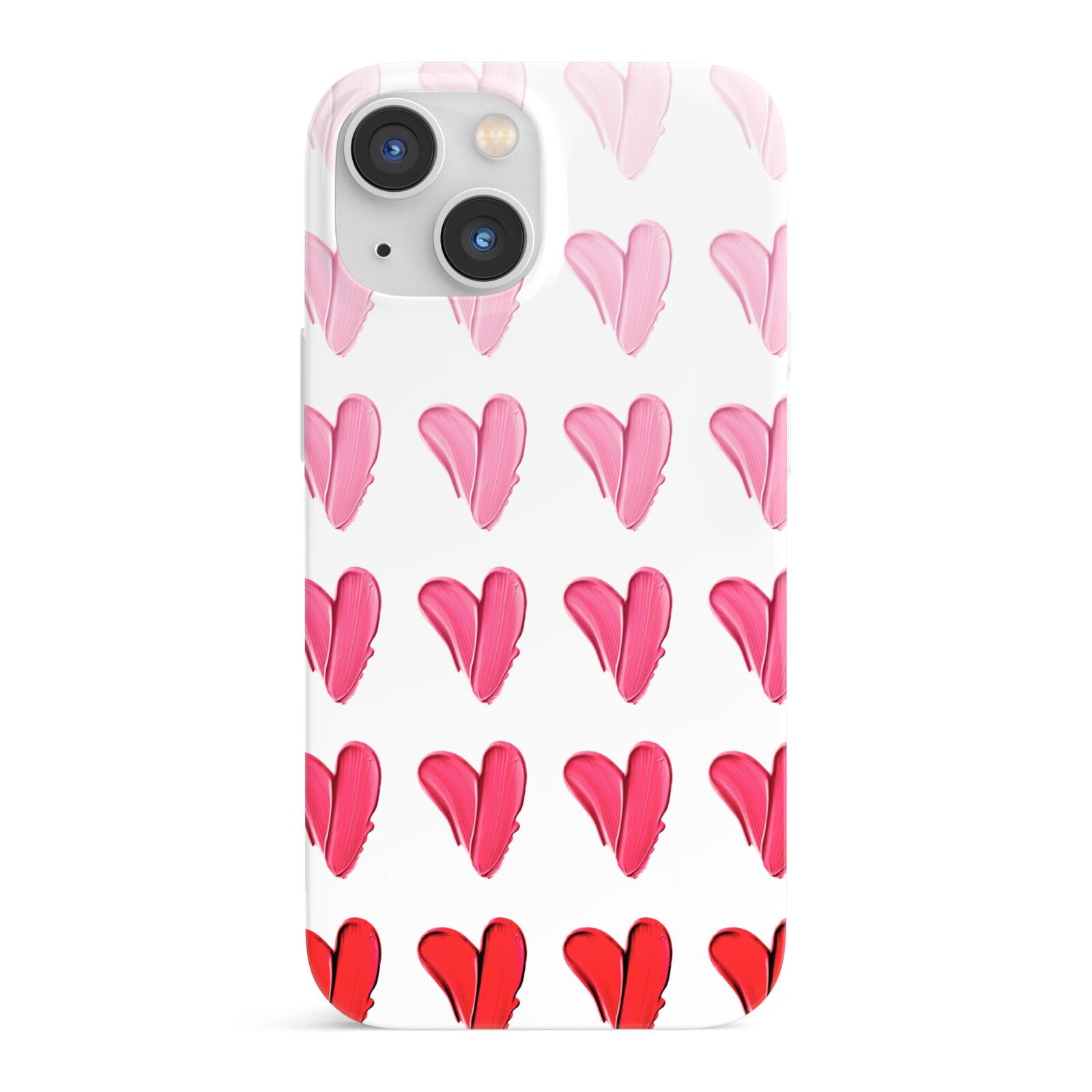 Brushstroke Heart iPhone 13 Mini Full Wrap 3D Snap Case