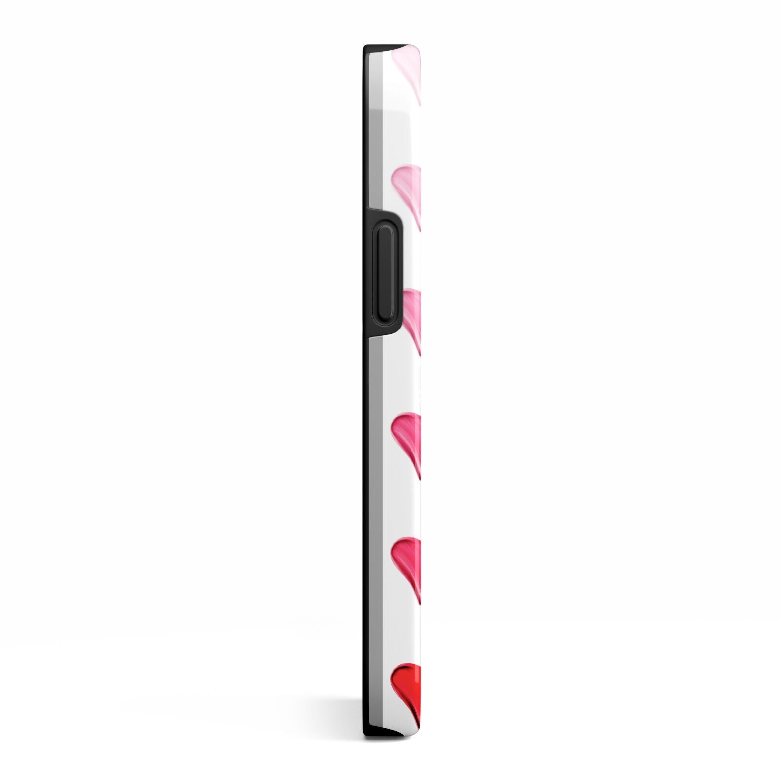 Brushstroke Heart iPhone 13 Mini Side Image 3D Tough Case