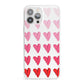 Brushstroke Heart iPhone 13 Pro Max Clear Bumper Case