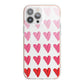 Brushstroke Heart iPhone 13 Pro Max TPU Impact Case with Pink Edges