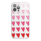 Brushstroke Heart iPhone 13 Pro Max TPU Impact Case with White Edges
