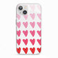Brushstroke Heart iPhone 13 TPU Impact Case with White Edges