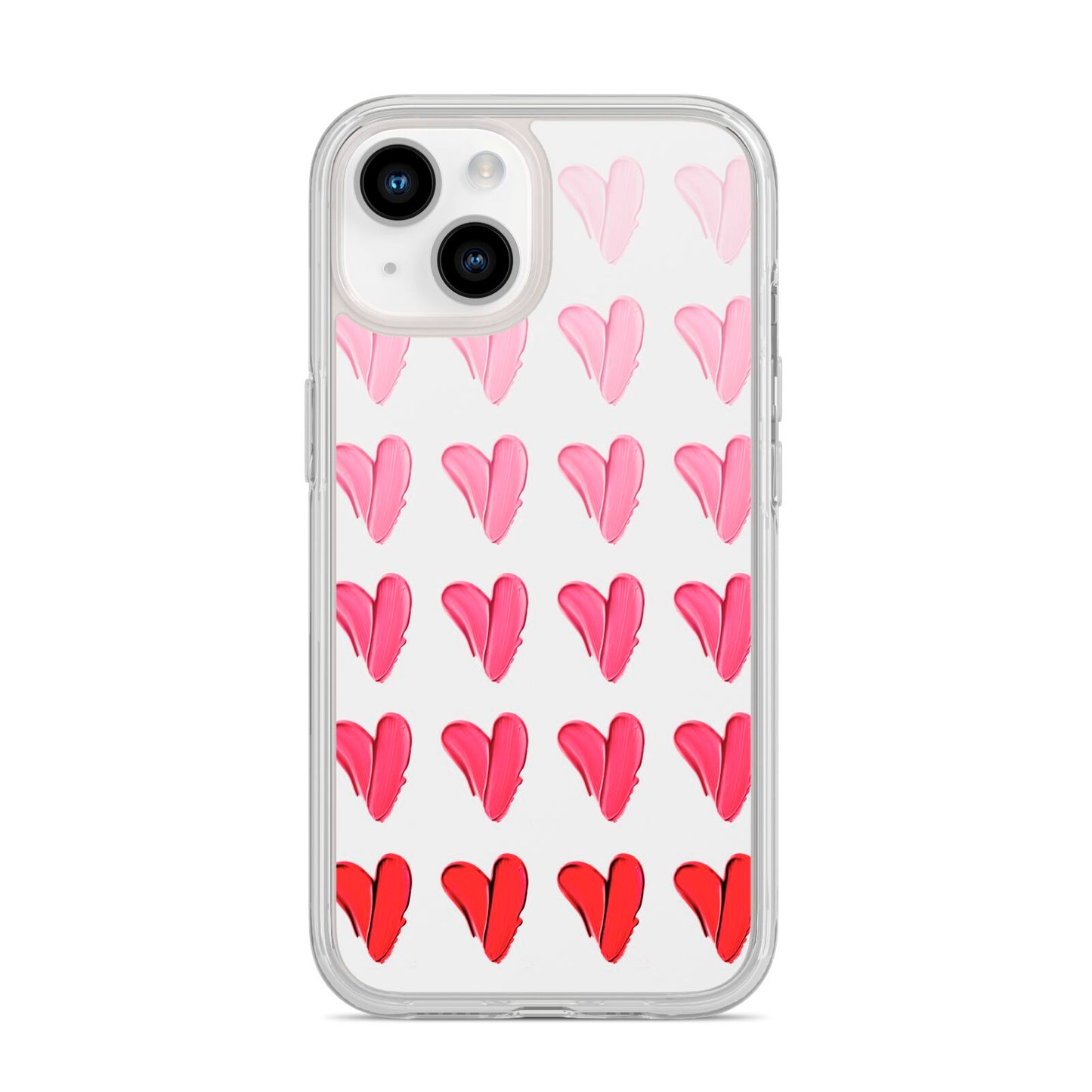 Brushstroke Heart iPhone 14 Clear Tough Case Starlight