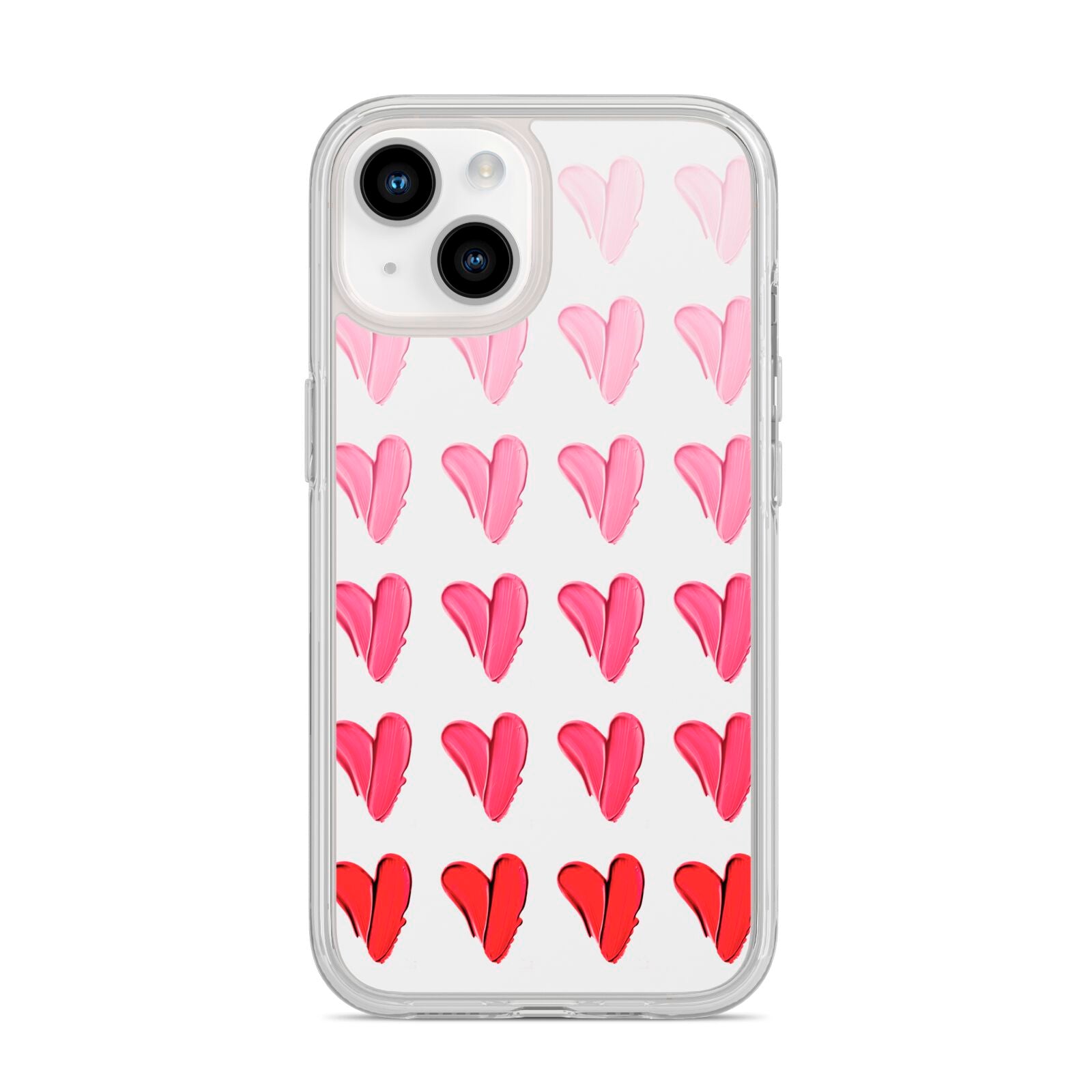 Brushstroke Heart iPhone 14 Clear Tough Case Starlight