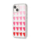 Brushstroke Heart iPhone 14 Glitter Tough Case Starlight Angled Image