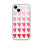 Brushstroke Heart iPhone 14 Glitter Tough Case Starlight