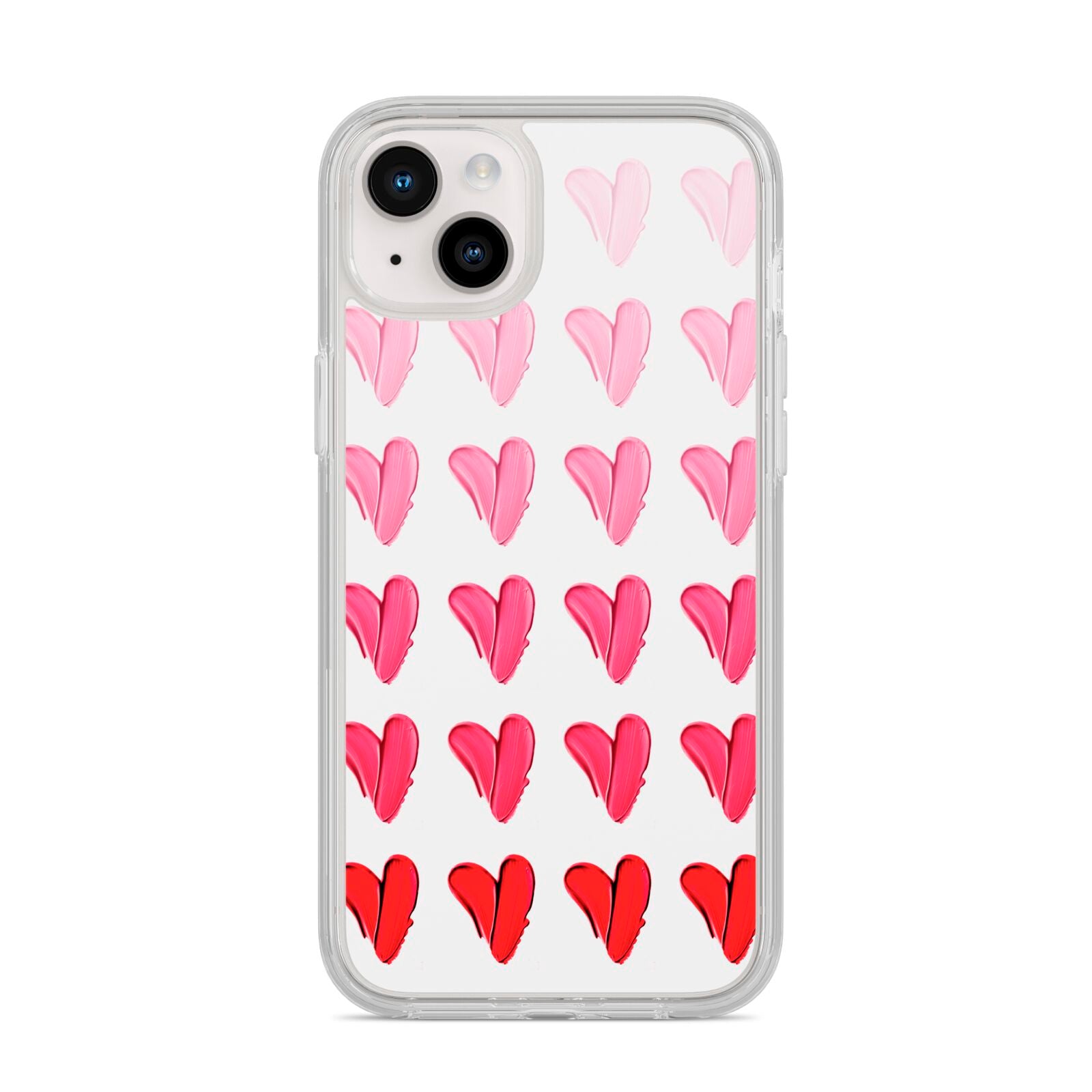 Brushstroke Heart iPhone 14 Plus Clear Tough Case Starlight