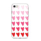 Brushstroke Heart iPhone 8 Bumper Case on Silver iPhone
