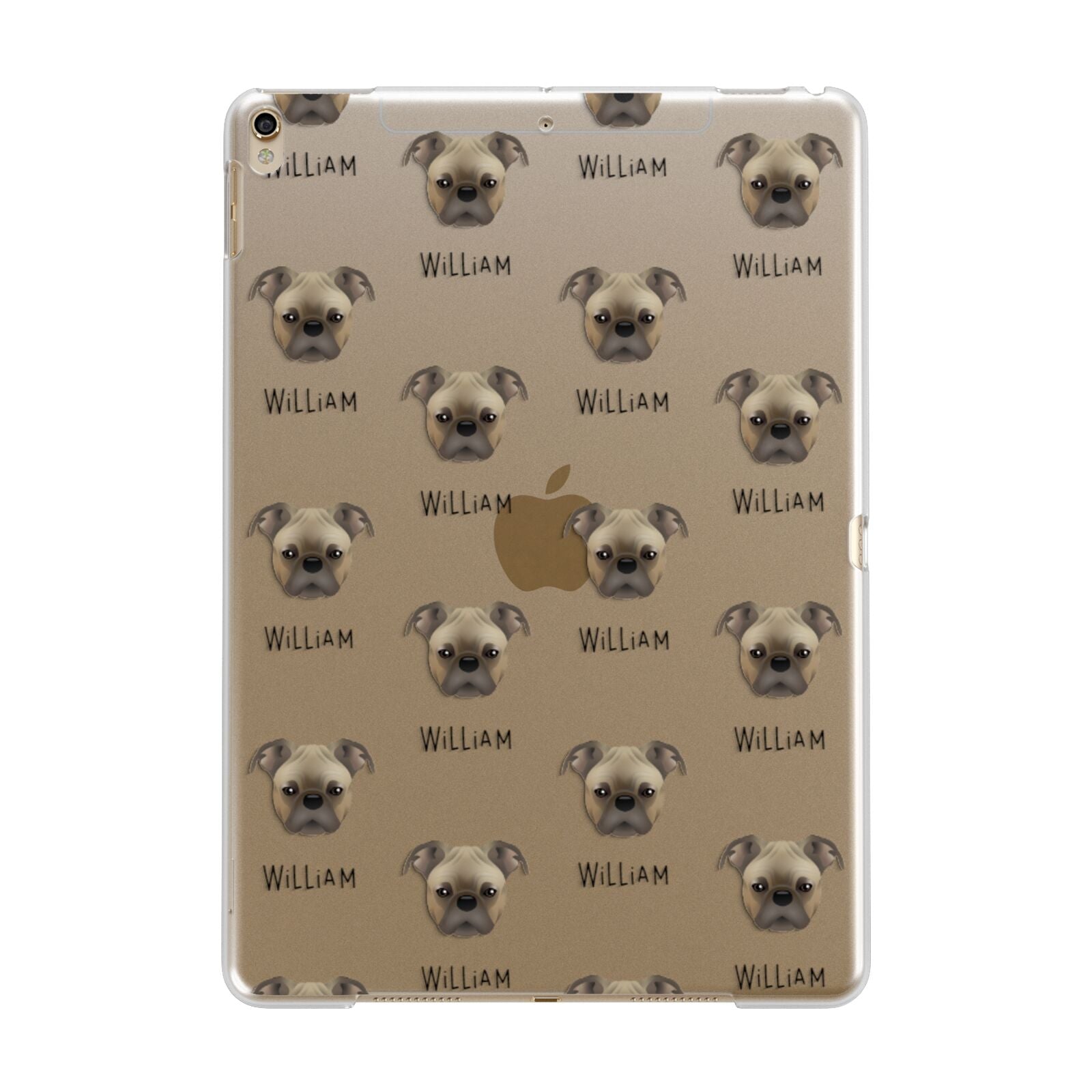 Bugg Icon with Name Apple iPad Gold Case