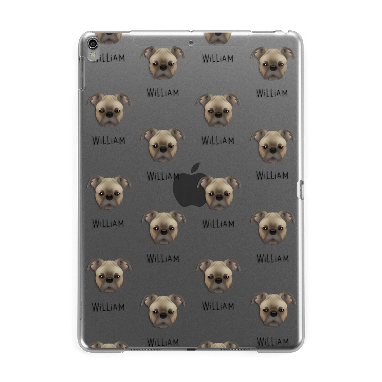 Bugg Icon with Name Apple iPad Grey Case