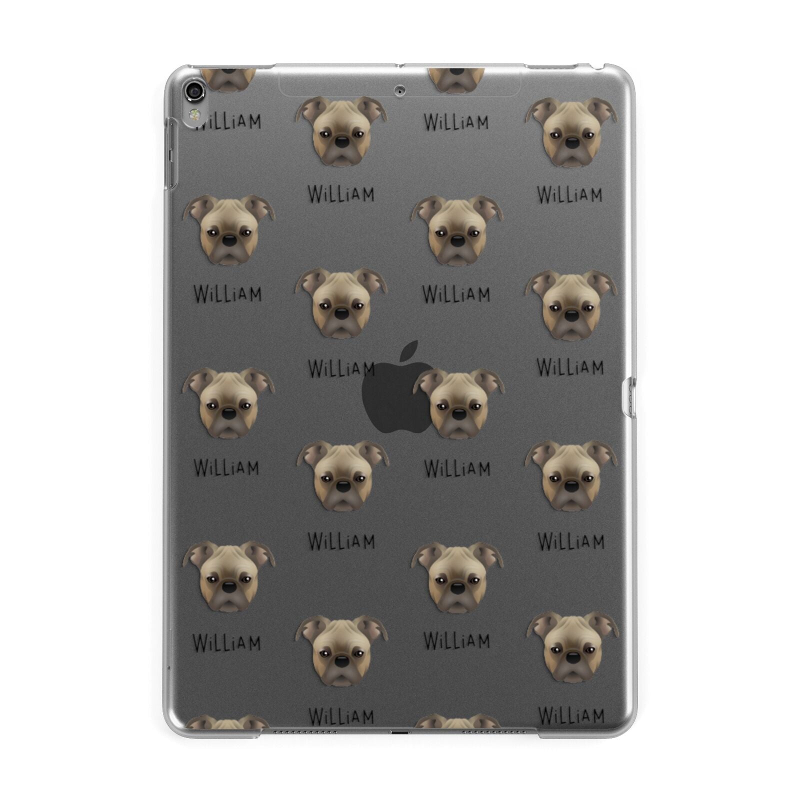 Bugg Icon with Name Apple iPad Grey Case