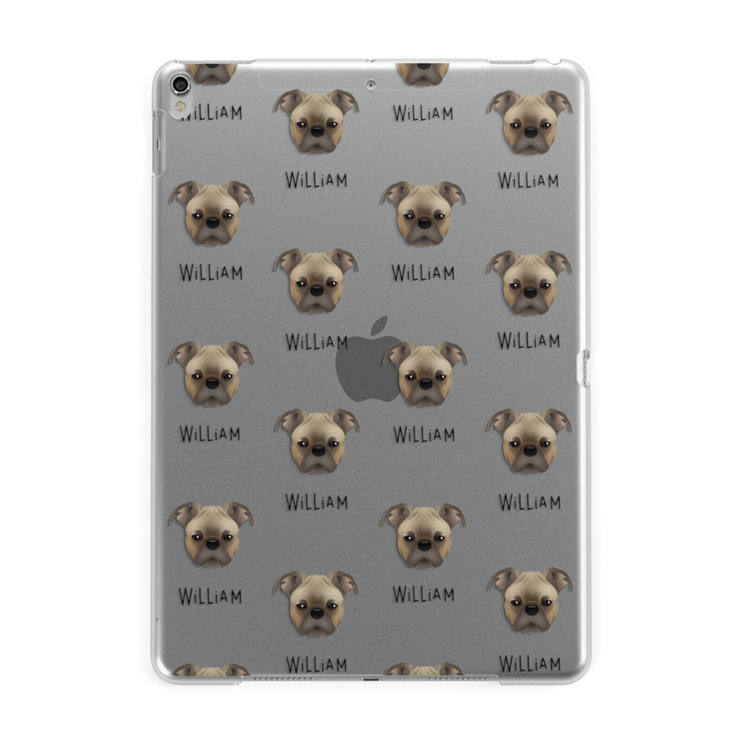 Bugg Icon with Name Apple iPad Silver Case