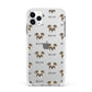 Bugg Icon with Name Apple iPhone 11 Pro Max in Silver with White Impact Case