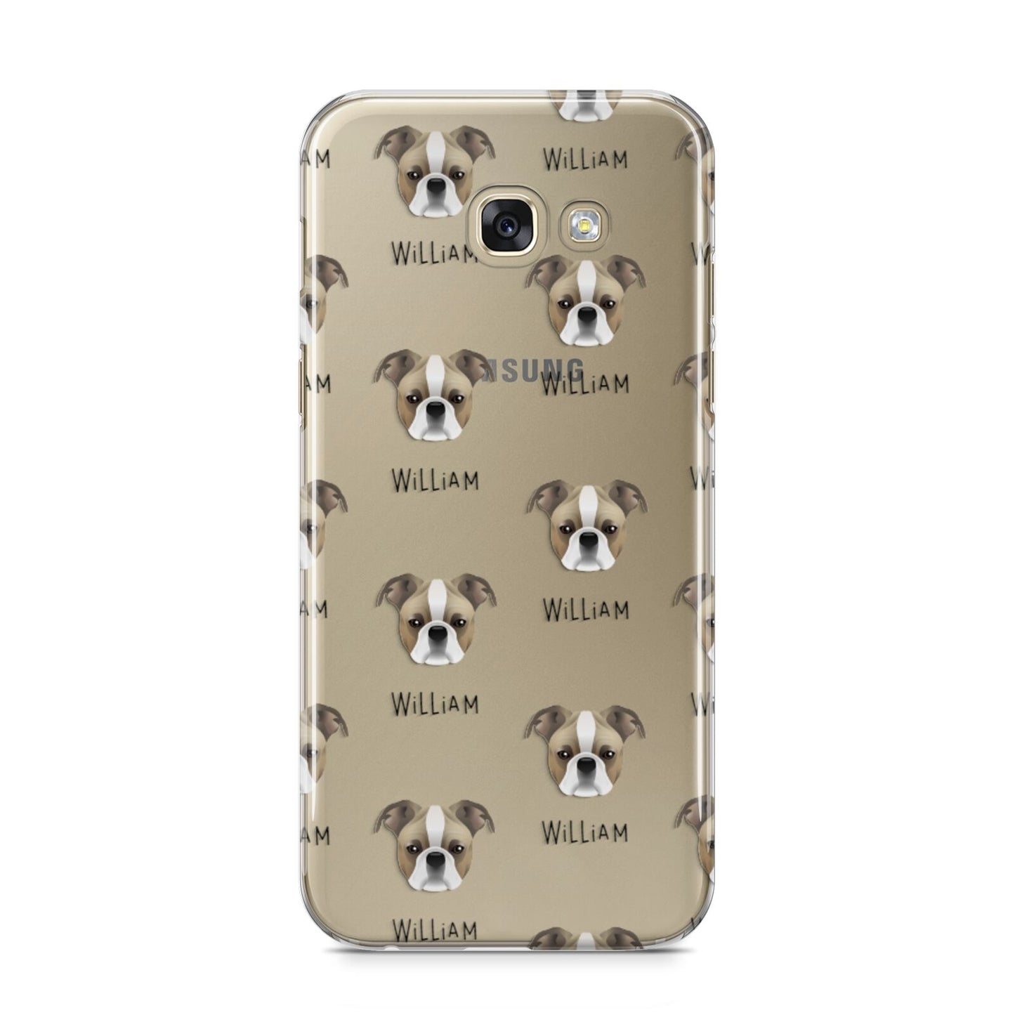 Bugg Icon with Name Samsung Galaxy A5 2017 Case on gold phone
