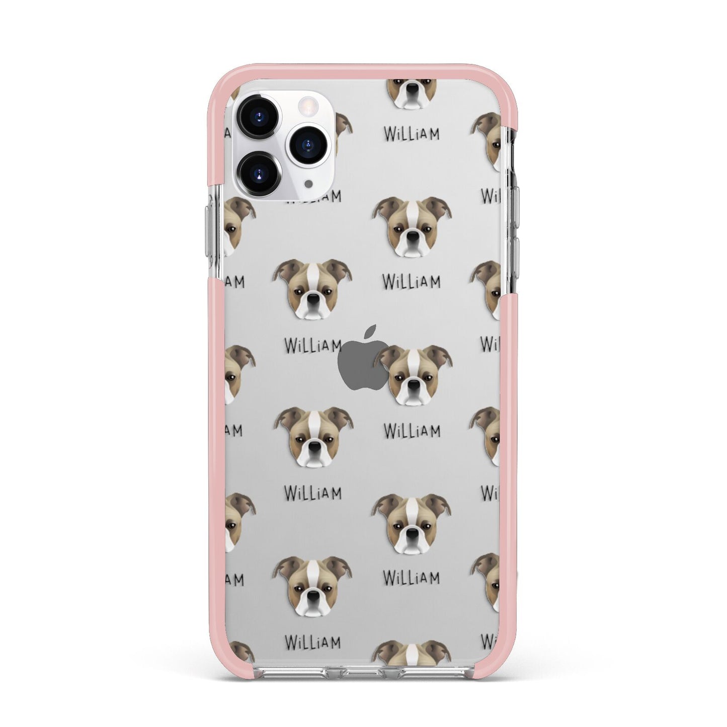 Bugg Icon with Name iPhone 11 Pro Max Impact Pink Edge Case