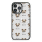 Bugg Icon with Name iPhone 14 Pro Max Black Impact Case on Silver phone