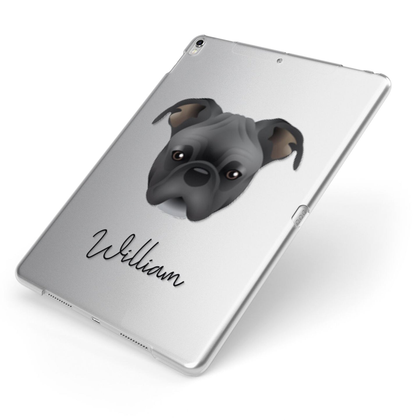 Bugg Personalised Apple iPad Case on Silver iPad Side View