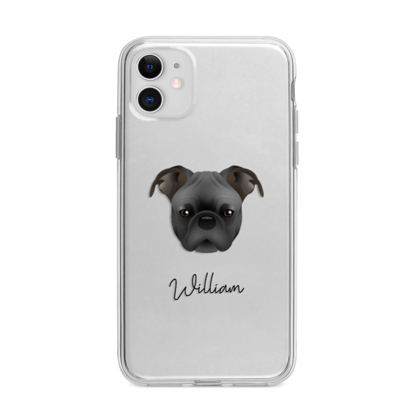 Bugg Personalised Apple iPhone 11 in White with Bumper Case
