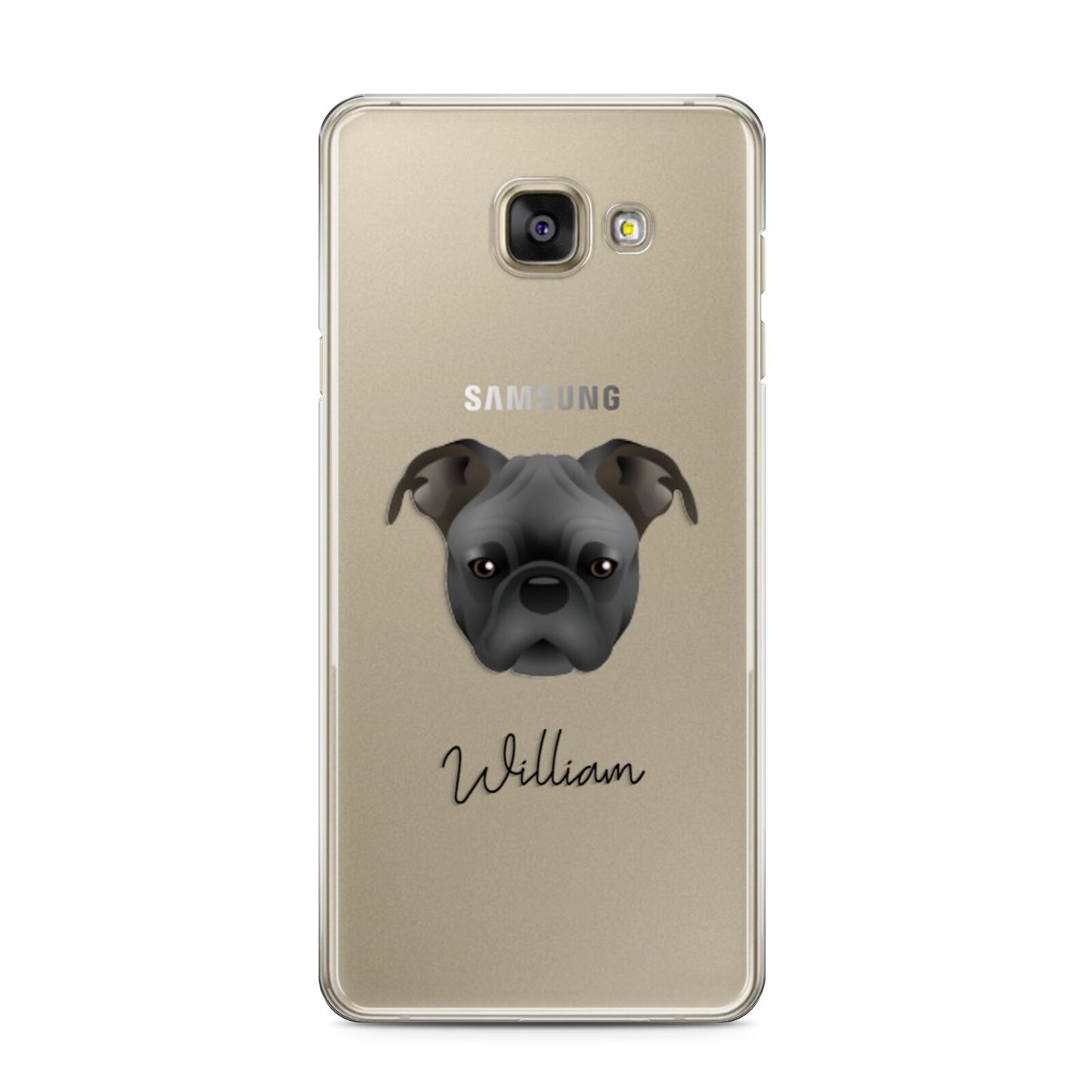 Bugg Personalised Samsung Galaxy A3 2016 Case on gold phone