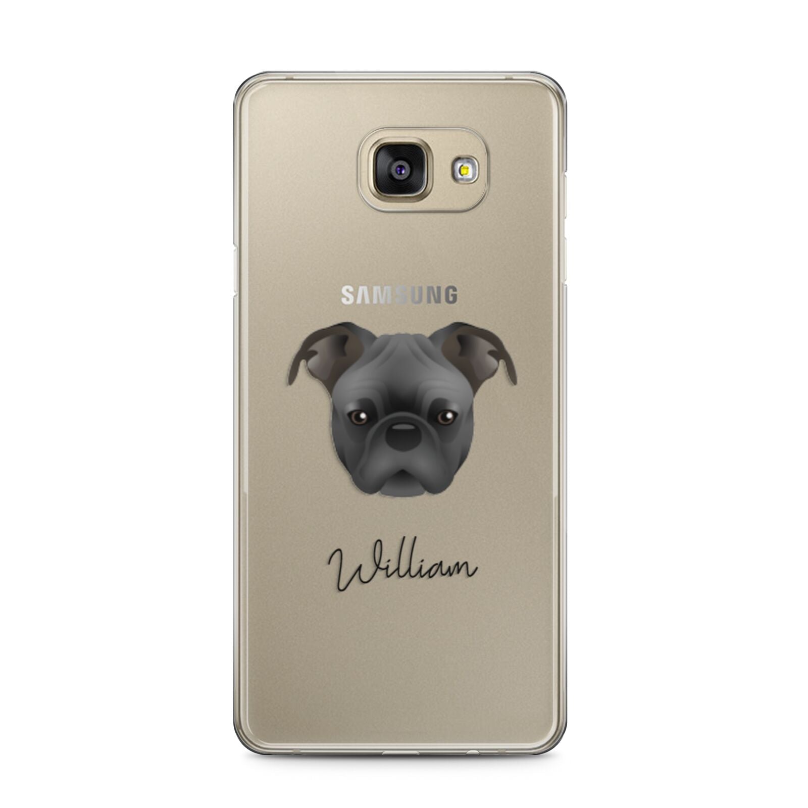 Bugg Personalised Samsung Galaxy A5 2016 Case on gold phone