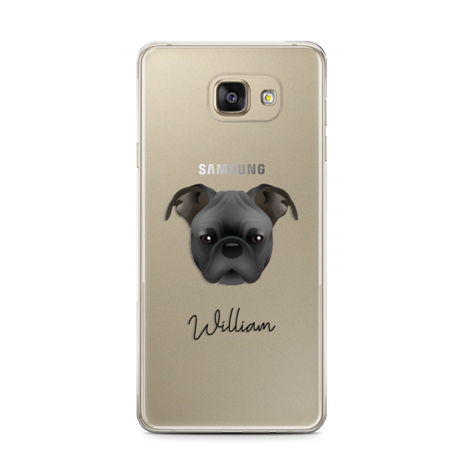 Bugg Personalised Samsung Galaxy A7 2016 Case on gold phone