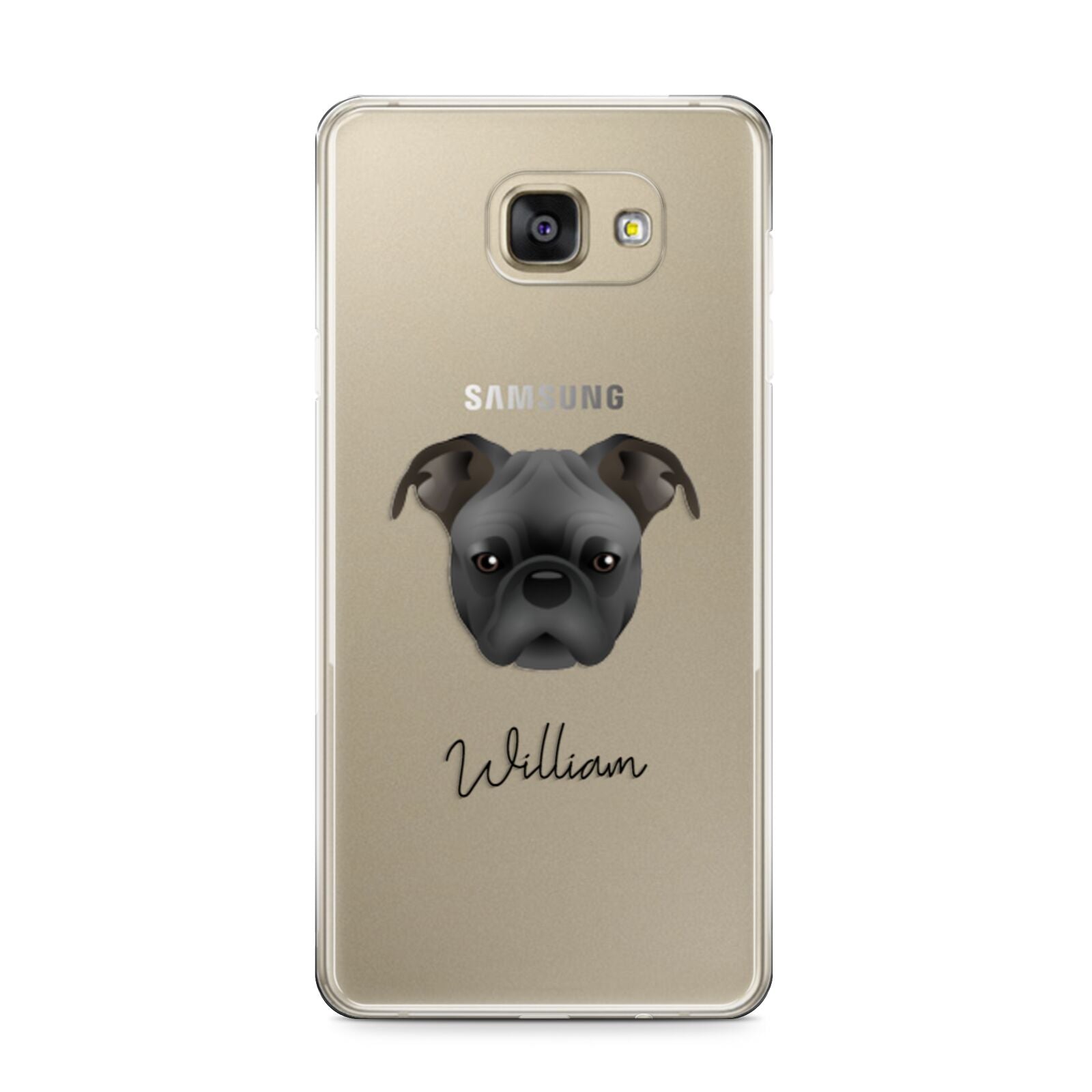 Bugg Personalised Samsung Galaxy A9 2016 Case on gold phone