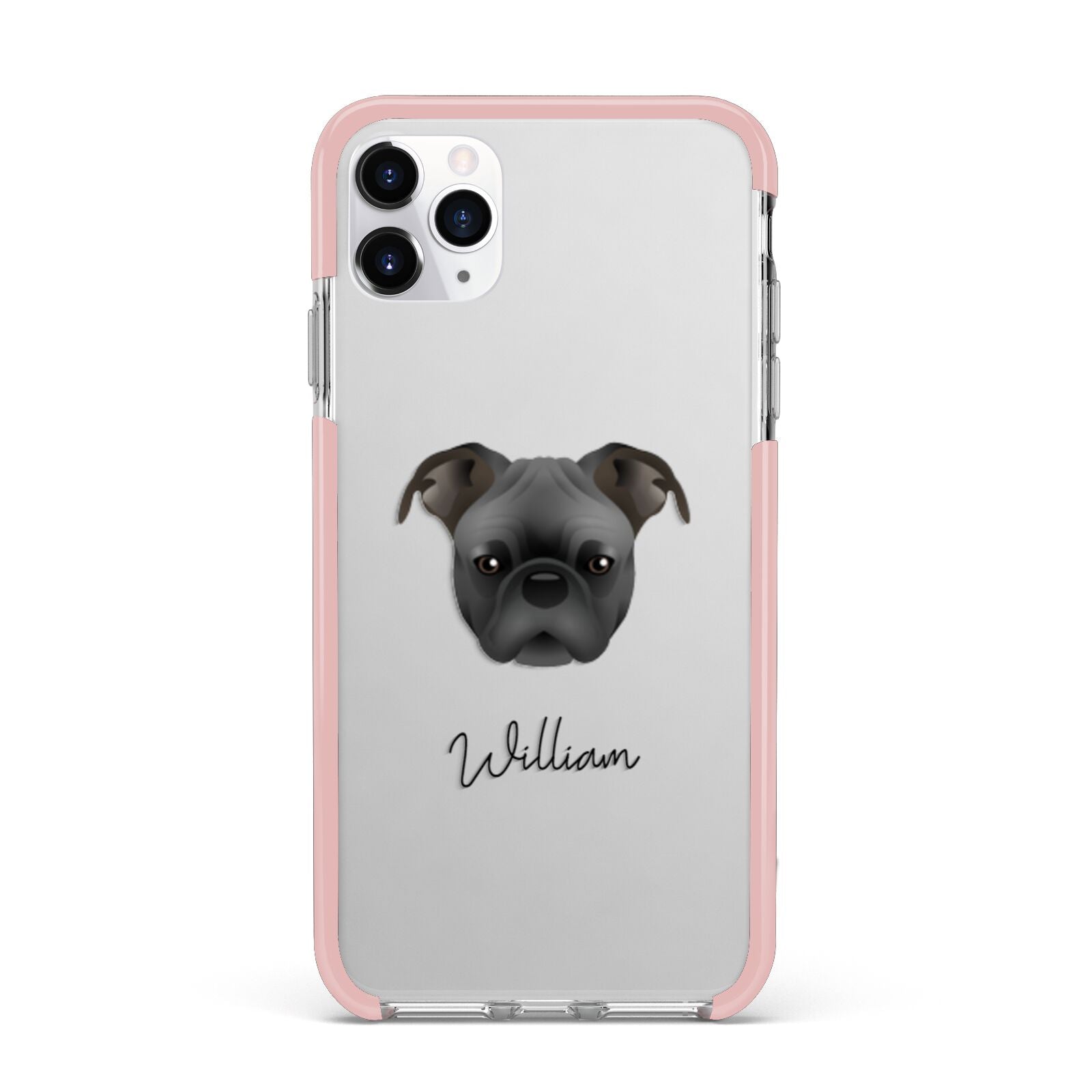 Bugg Personalised iPhone 11 Pro Max Impact Pink Edge Case