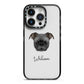 Bugg Personalised iPhone 14 Pro Black Impact Case on Silver phone