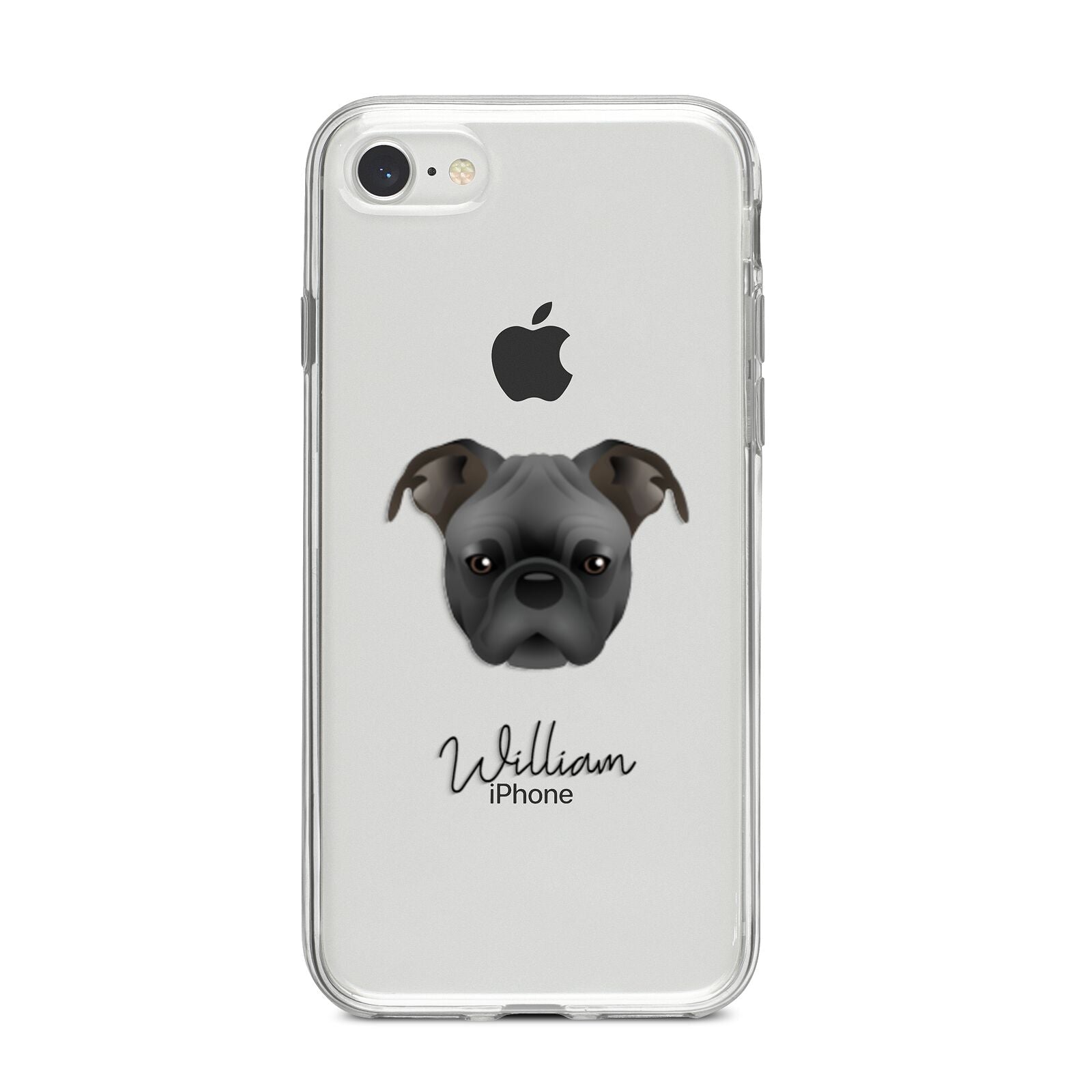 Bugg Personalised iPhone 8 Bumper Case on Silver iPhone