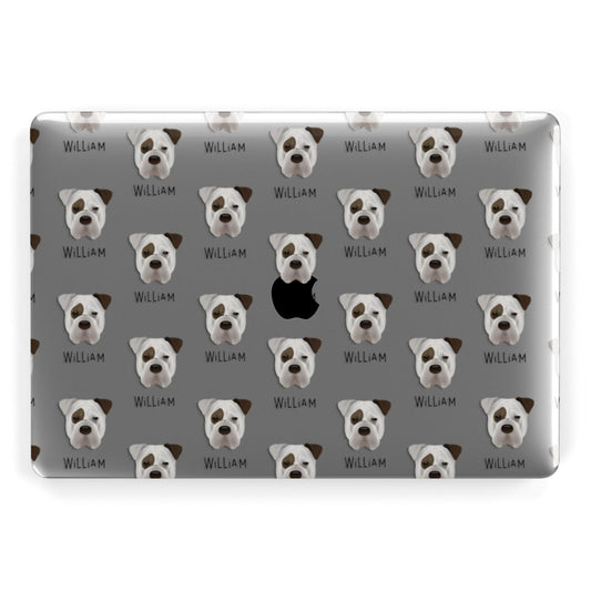 Bull Pei Icon with Name Apple MacBook Case