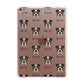 Bull Pei Icon with Name Apple iPad Rose Gold Case