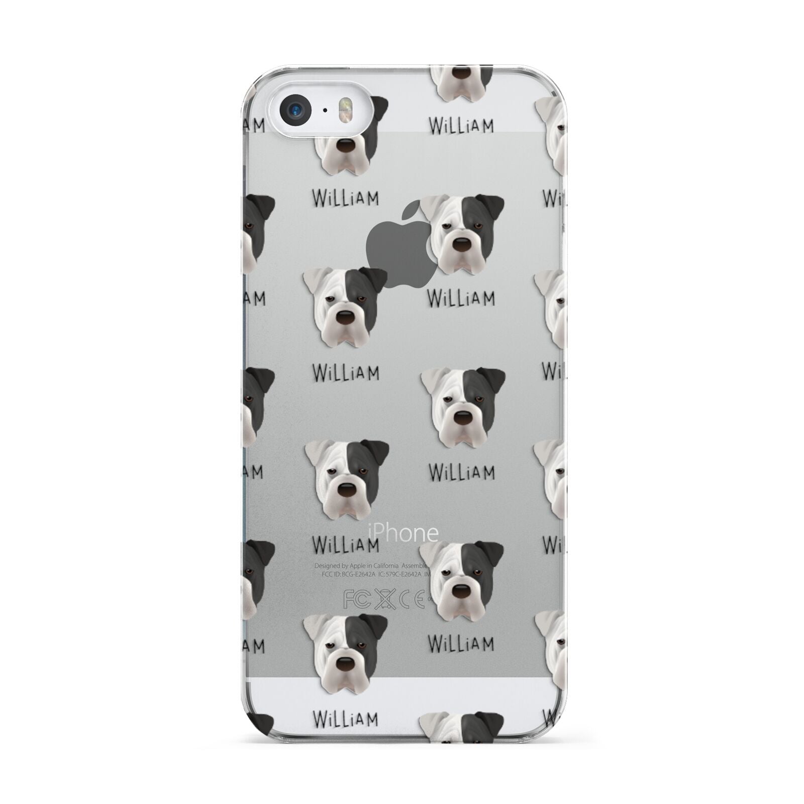 Bull Pei Icon with Name Apple iPhone 5 Case