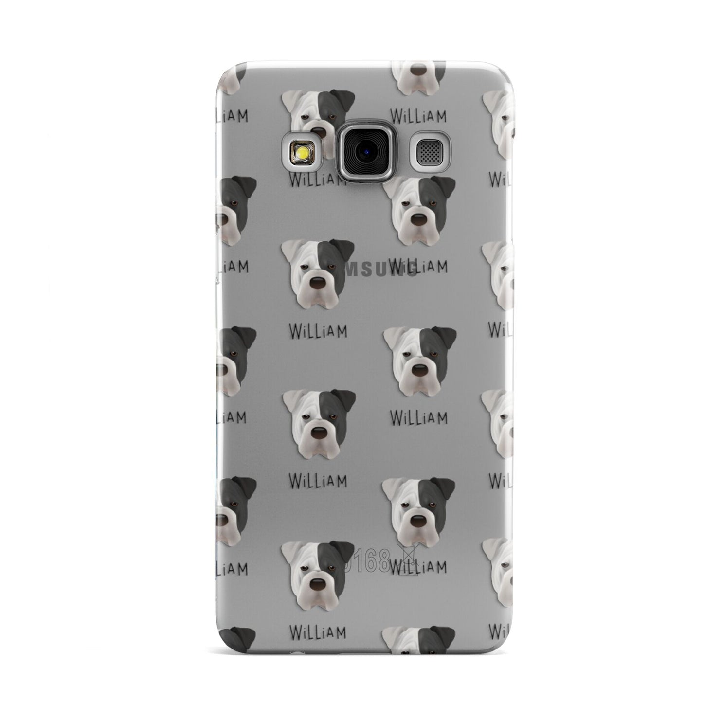 Bull Pei Icon with Name Samsung Galaxy A3 Case