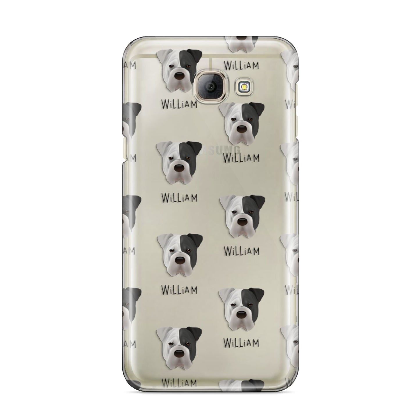 Bull Pei Icon with Name Samsung Galaxy A8 2016 Case