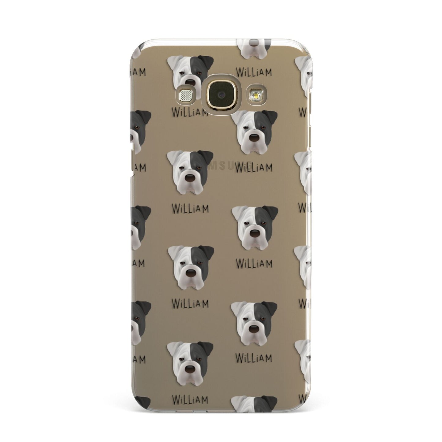 Bull Pei Icon with Name Samsung Galaxy A8 Case