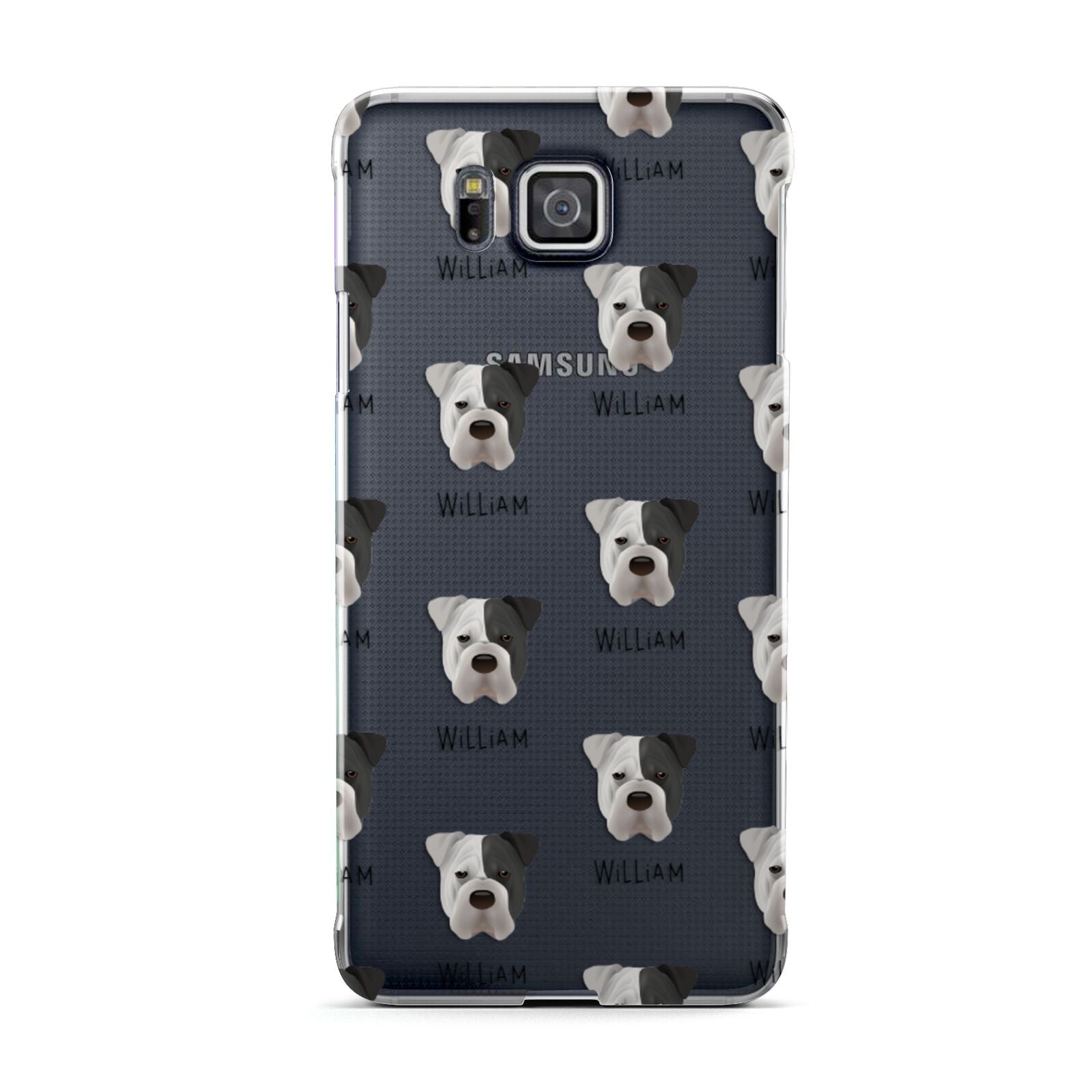 Bull Pei Icon with Name Samsung Galaxy Alpha Case