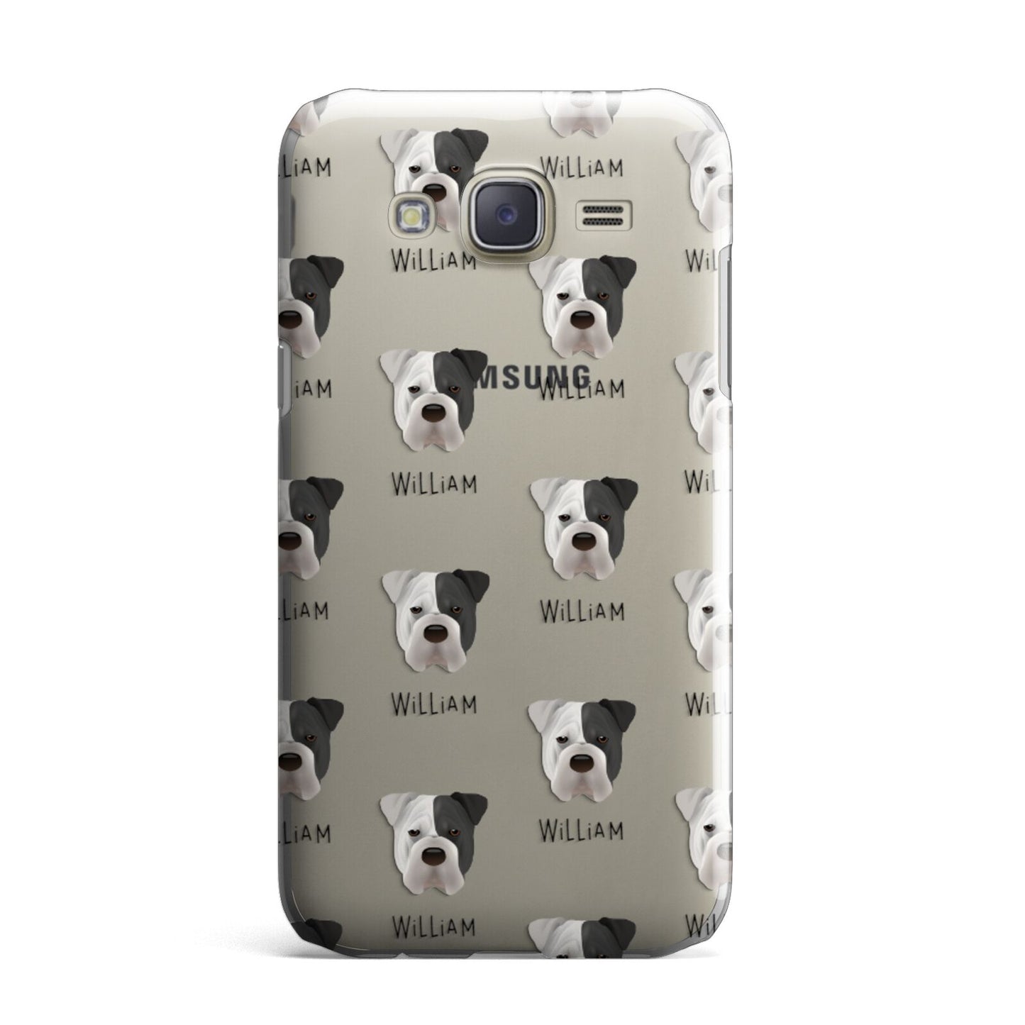 Bull Pei Icon with Name Samsung Galaxy J7 Case
