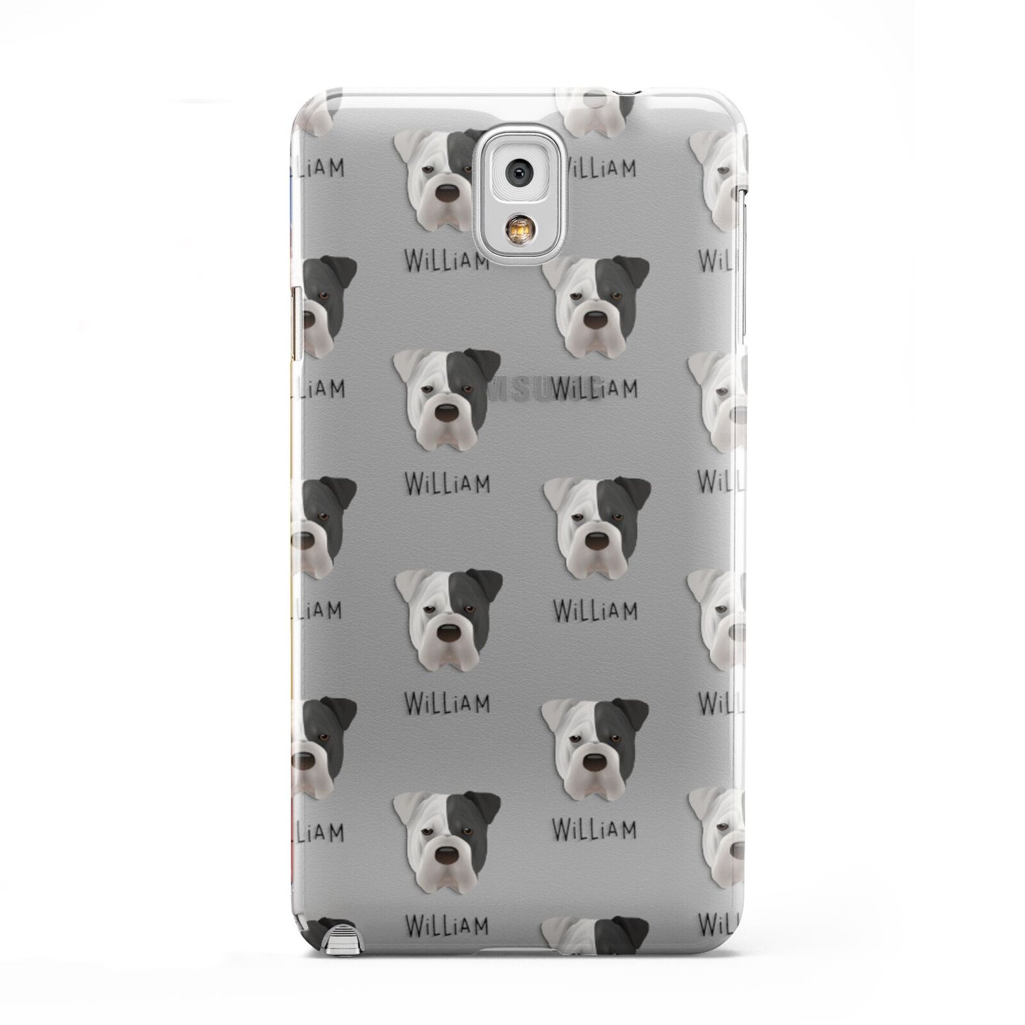 Bull Pei Icon with Name Samsung Galaxy Note 3 Case