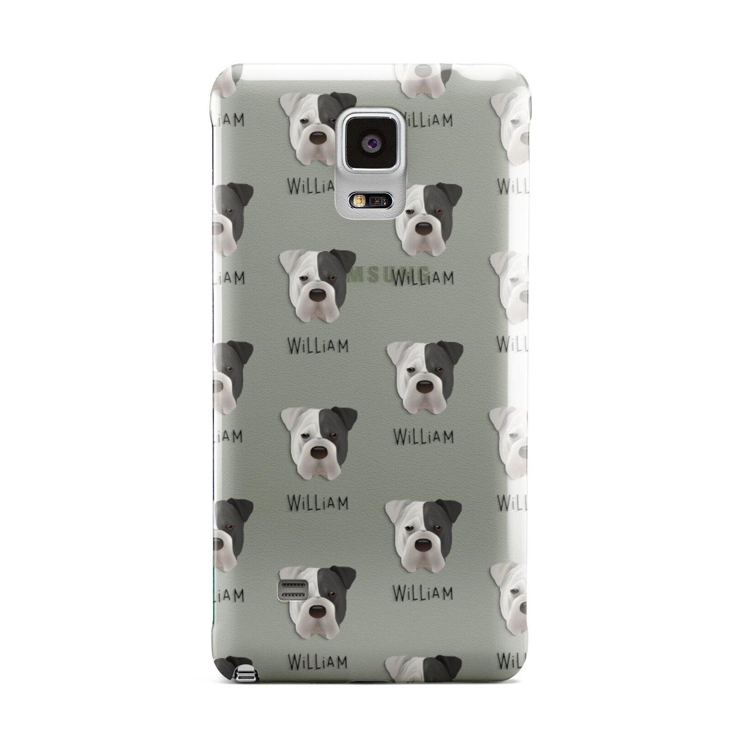 Bull Pei Icon with Name Samsung Galaxy Note 4 Case