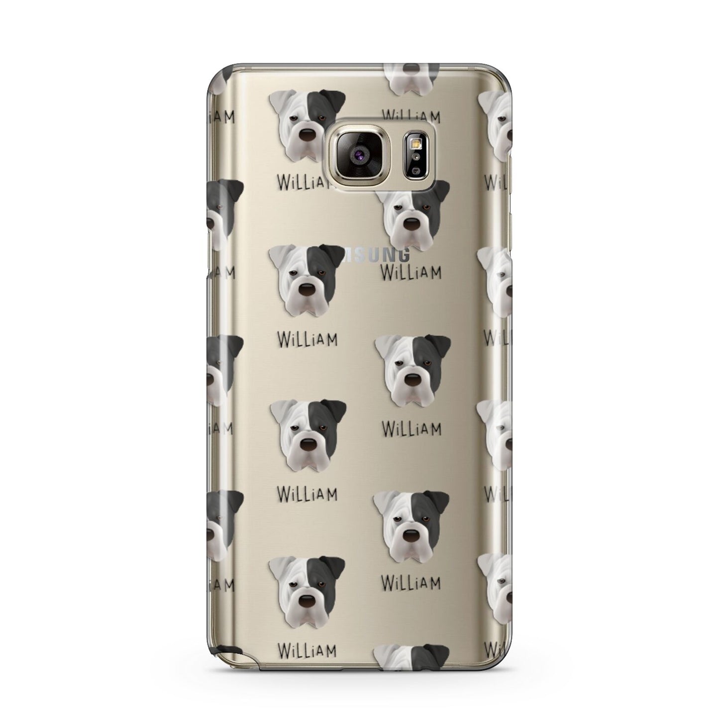 Bull Pei Icon with Name Samsung Galaxy Note 5 Case
