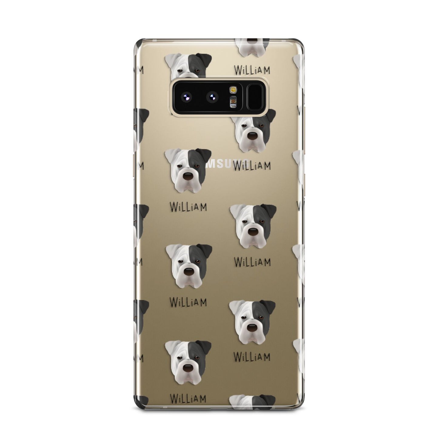 Bull Pei Icon with Name Samsung Galaxy Note 8 Case