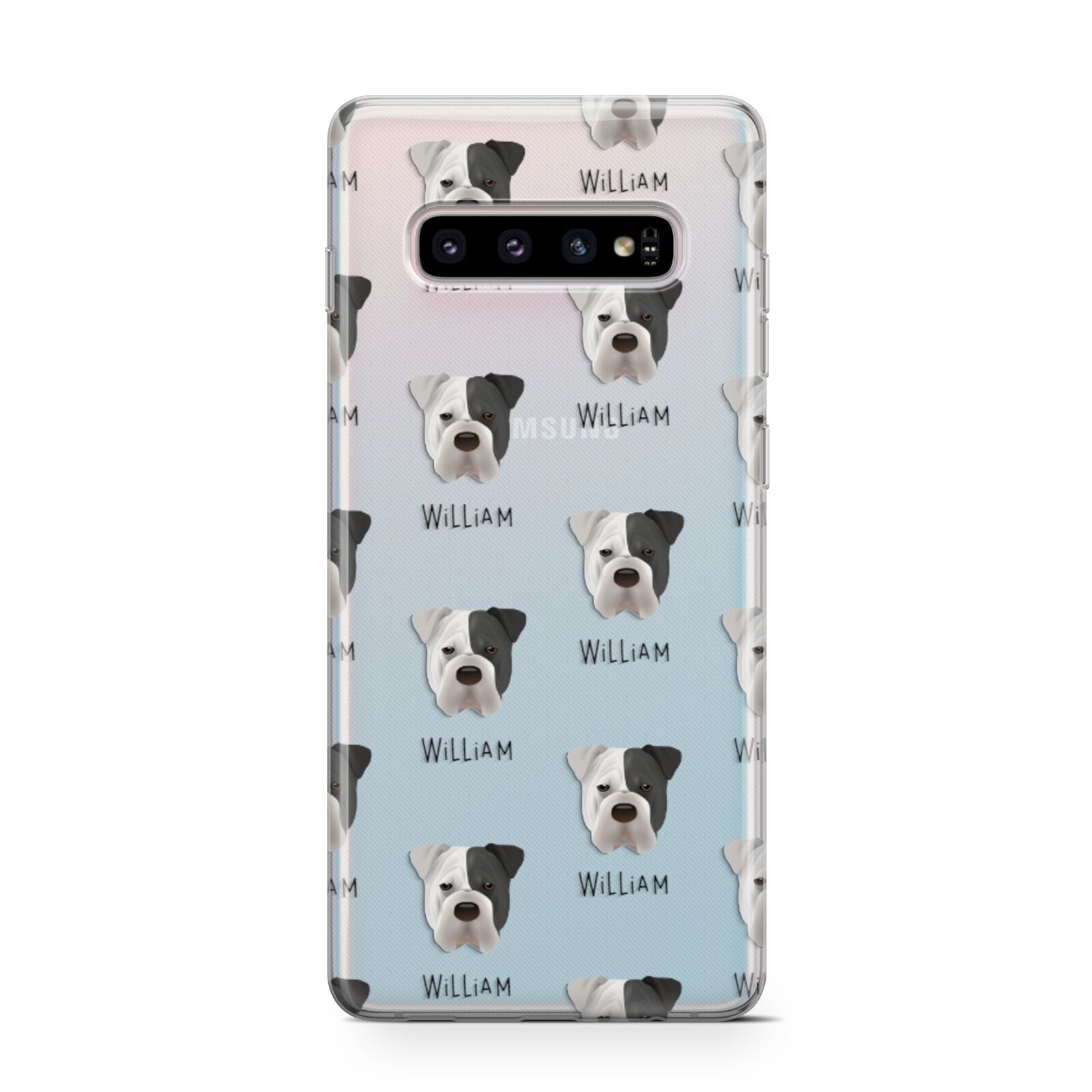 Bull Pei Icon with Name Samsung Galaxy S10 Case