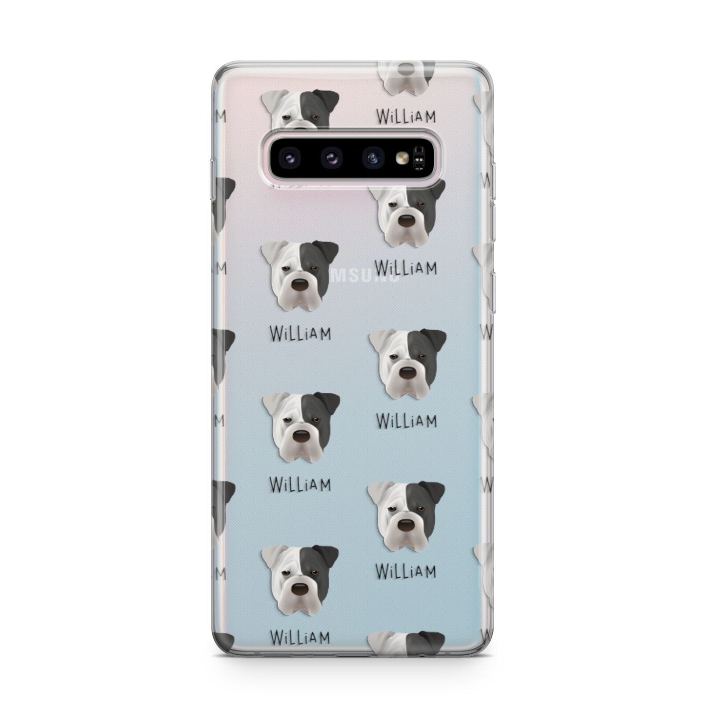 Bull Pei Icon with Name Samsung Galaxy S10 Plus Case