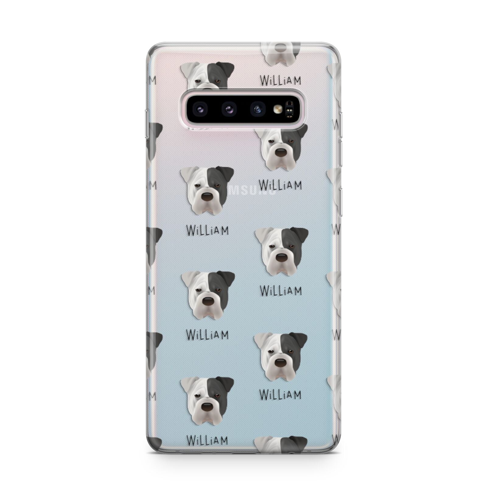 Bull Pei Icon with Name Samsung Galaxy S10 Plus Case