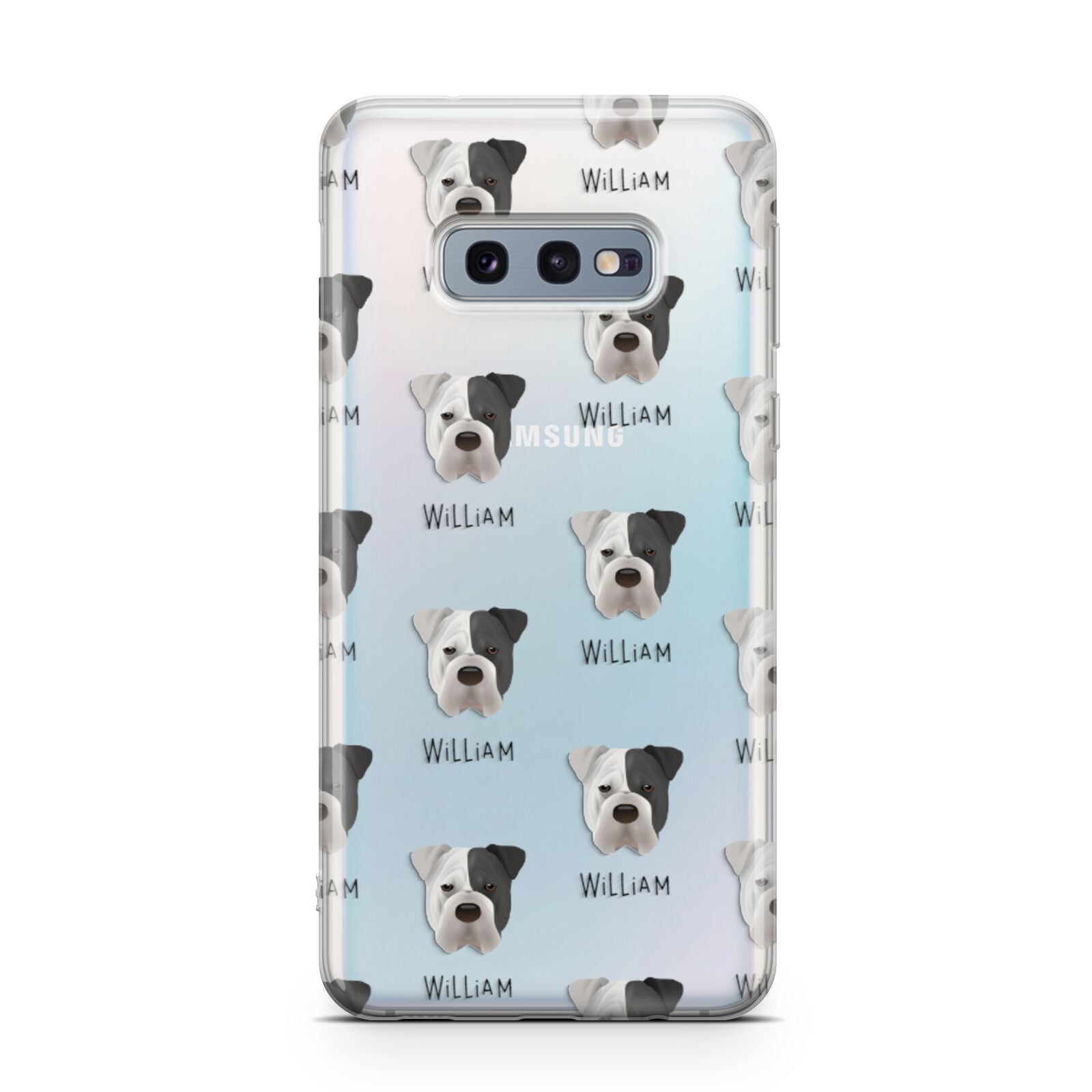 Bull Pei Icon with Name Samsung Galaxy S10E Case